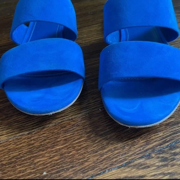 Mansur Gavriel Blue Sandals - Picture 2 of 11